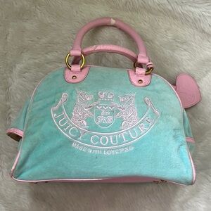 Juicy Couture Pink and Mint Satchel
